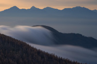 appalachian mountains fog sunrise